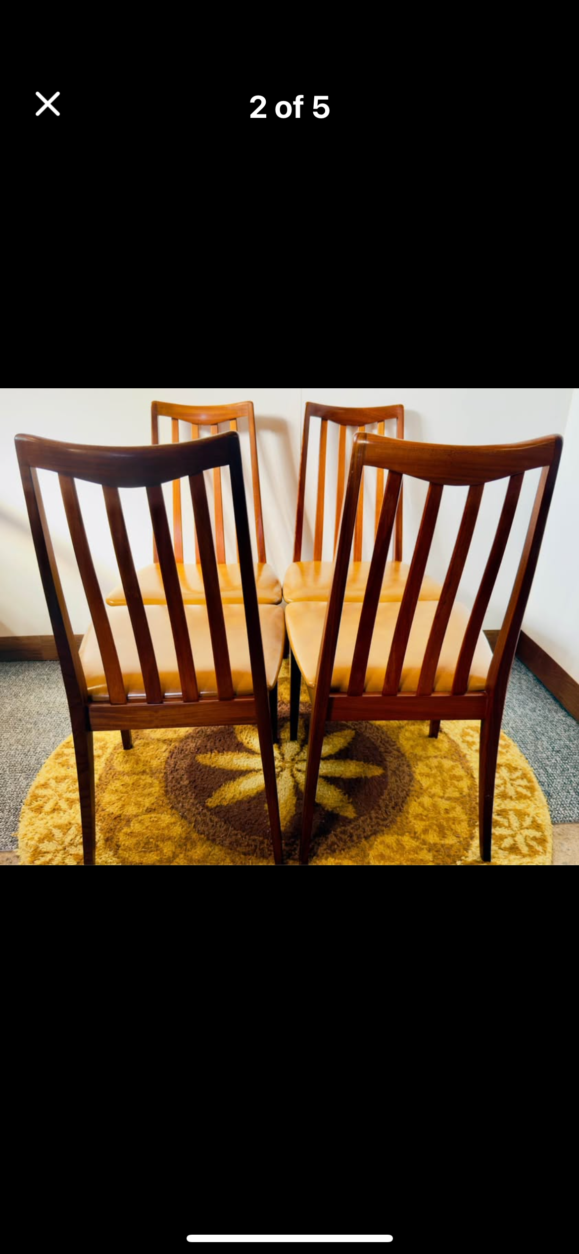 G Plan Fresco dining chairs x 4 . Mid century , vintage