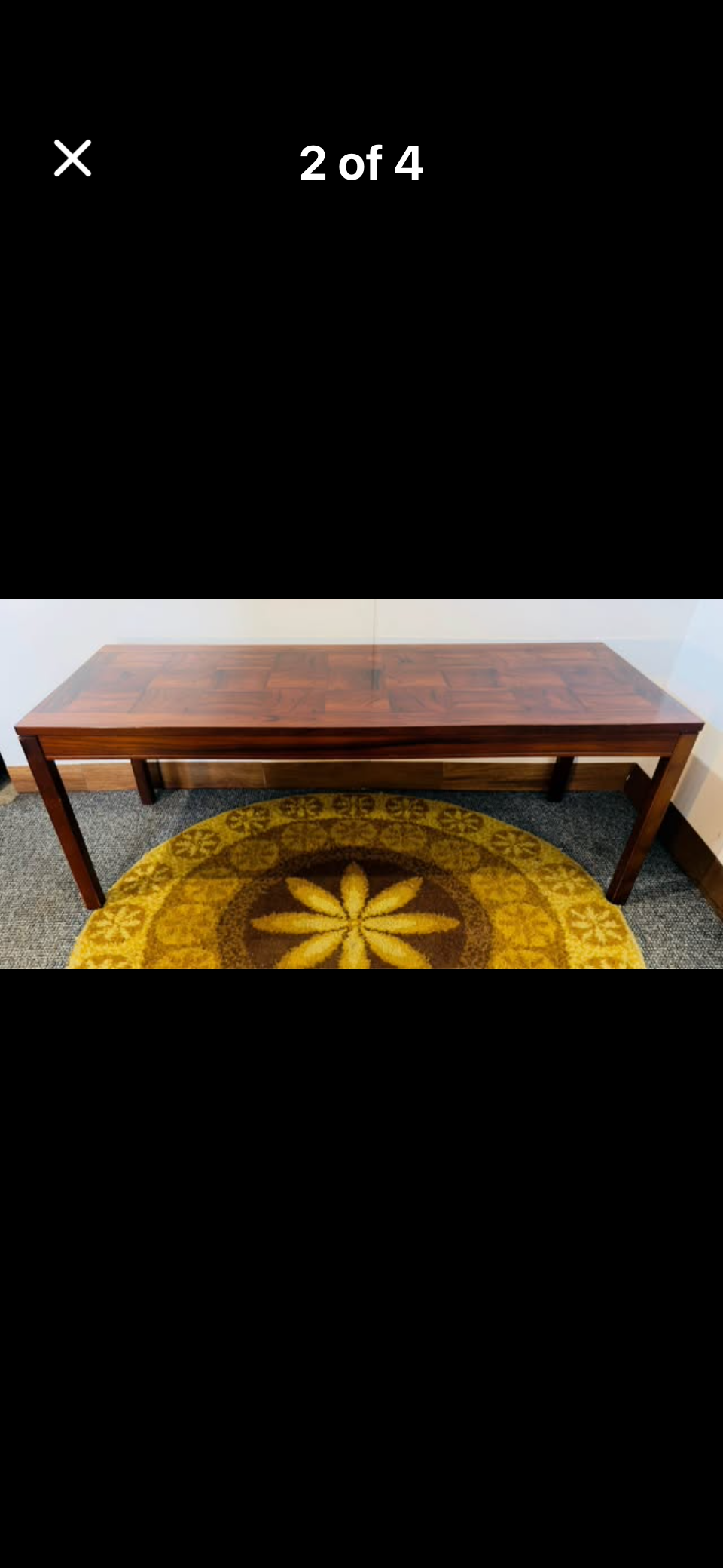 Mid century coffee table, Norwegian design
