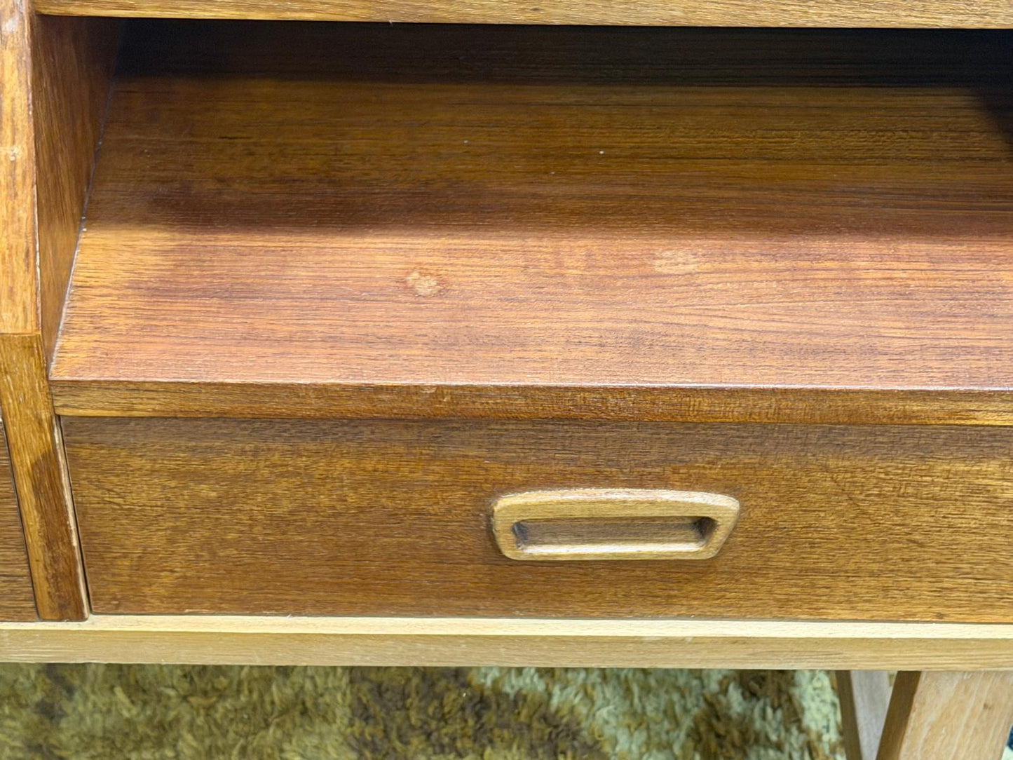 Telephone Bench by Chippy Heath with newly upholstered cushion.