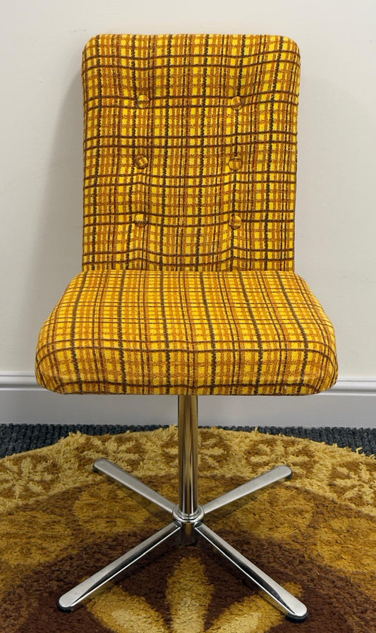 Swivel office chair in original fabric