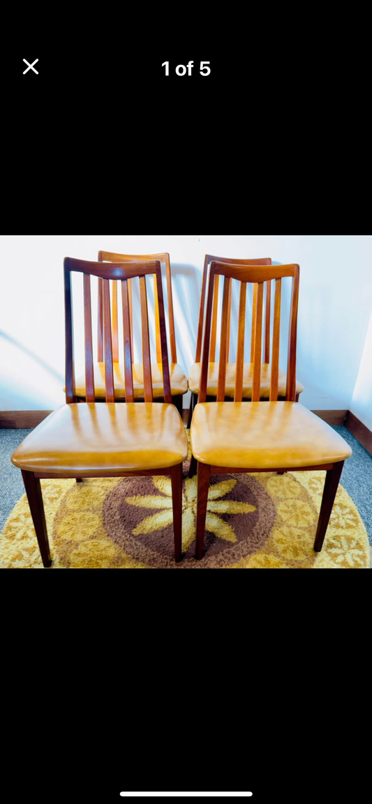 G Plan Fresco dining chairs x 4 . Mid century , vintage