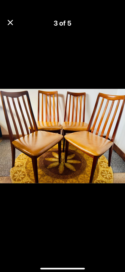 G Plan Fresco dining chairs x 4 . Mid century , vintage