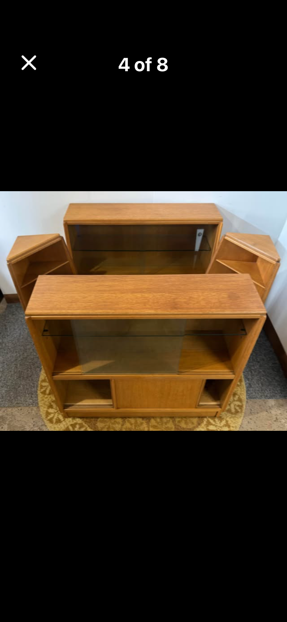 G plan Brandon bookcase set